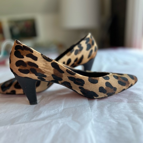 EUC VTG 70s Philip Joseph sz 38 calfskin leopard spring Caledonia Toronto - Picture 6 of 10